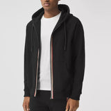 Icon Stripe Detail Cotton Hooded Top