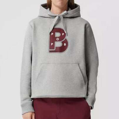 Letter Graphic Print Cotton Hoodie