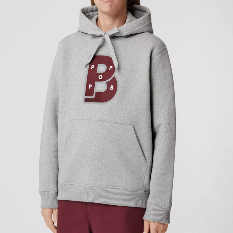 Letter Graphic Print Cotton Hoodie