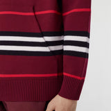 Icon Stripe Intarsia Wool Oversized Hoodie