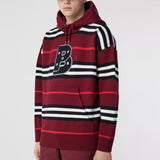 Icon Stripe Intarsia Wool Oversized Hoodie