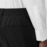 Slim Fit Pocket Detail Wool Blend Trousers