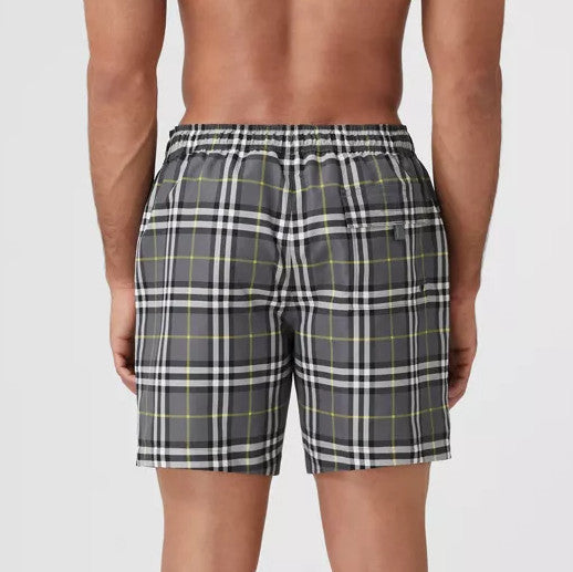 Check Drawcord Swim Shorts