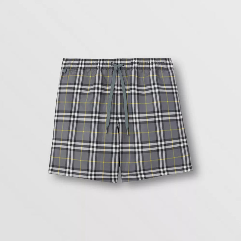 Check Drawcord Swim Shorts