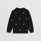 Thomas Bear Print Wool Blend Sweater