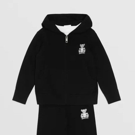 Thomas Bear Applique Cashmere Hooded Top