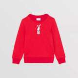Rabbit Print Cotton Sweatshirt