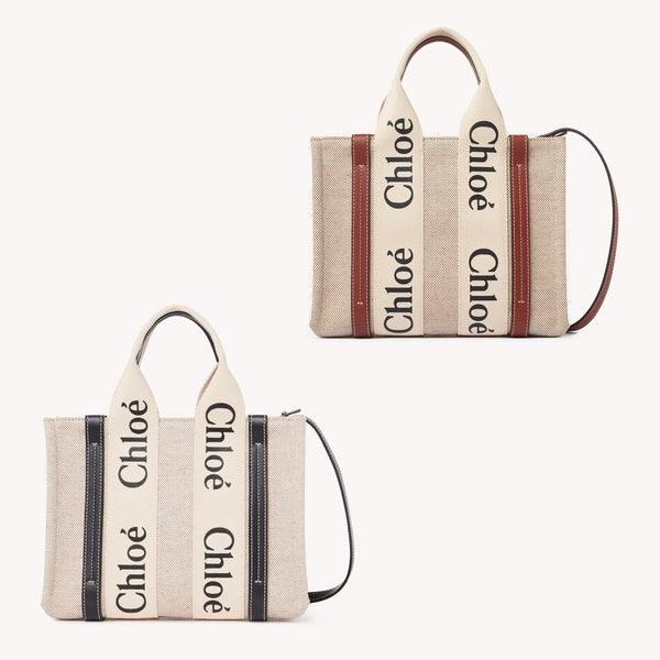 small woody tote bag with strap