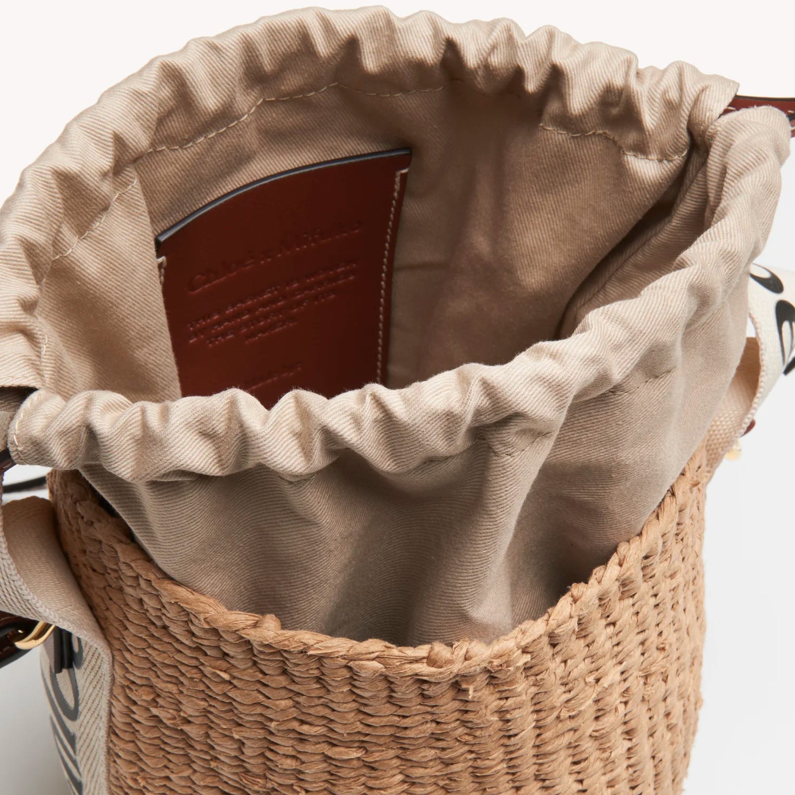 CHLOE バケットバッグ WOODY CHC22SS381G55101 ☆CHLOE WOODY SMALL BASKET BAG スモールバスケット (Chloe