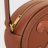 OVAL LEATHER BAG TRIOMPHE