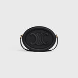OVAL LEATHER BAG TRIOMPHE