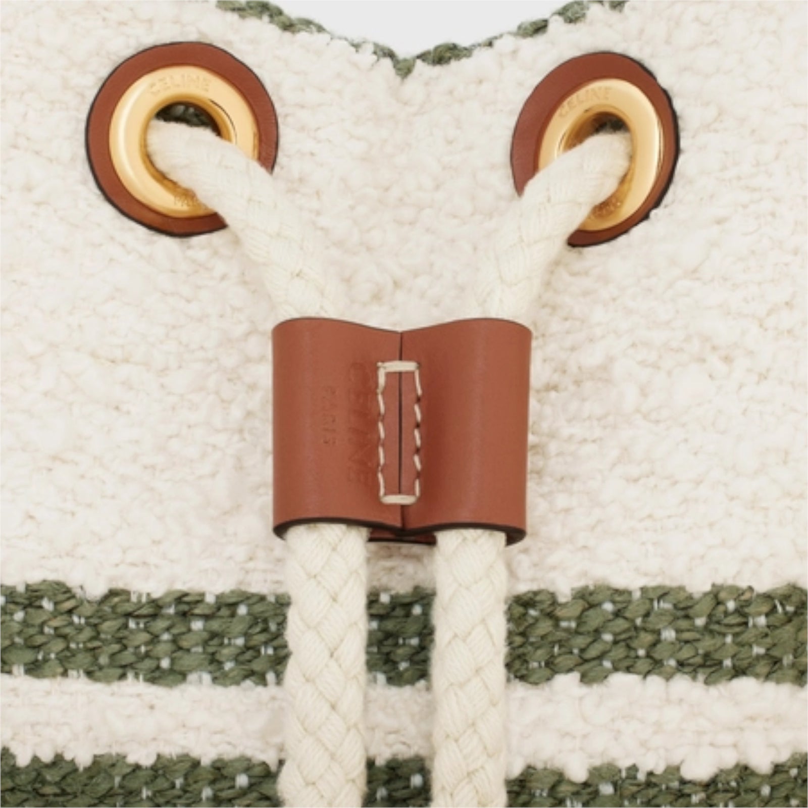 ☆☆CELINE☆☆ Celine 196532ECH 15KZ Teen Drawstring Striped Celine TEEN DRAWSTRING 196532ECH.15KZ – BORDER-GARA