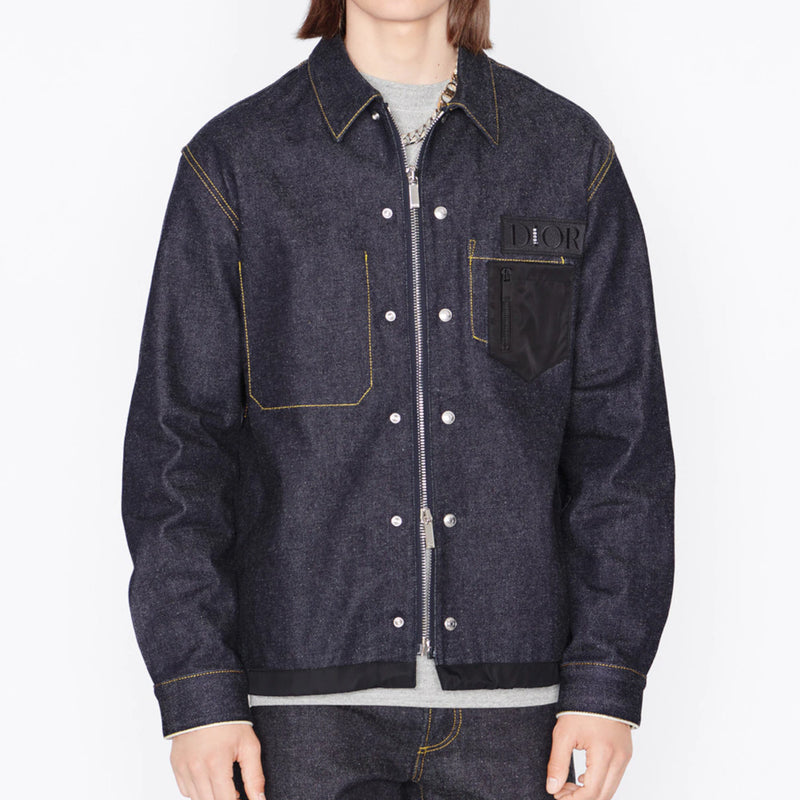 Dior Sacai Over Shirt Low Cotton Denim」-