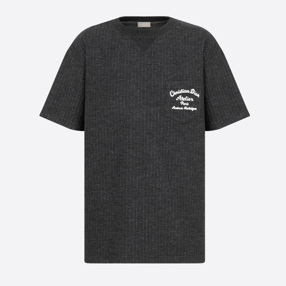 Christian Dior フリル付きTシャツ Christian Dior x Sorayama White Cotton Robot Dinosaur/Cherry