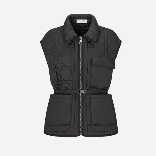 MACROCANNAGE BELTED VEST