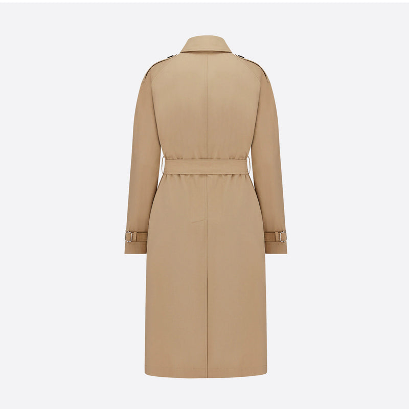 TRENCH COAT WITH REMOVABLE MACROCANNAGE VEST