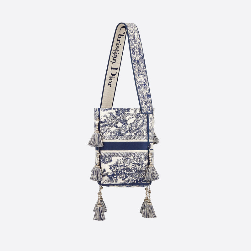 Dior Small D Bubble Bucket Bag in White and Gold – Vault 55