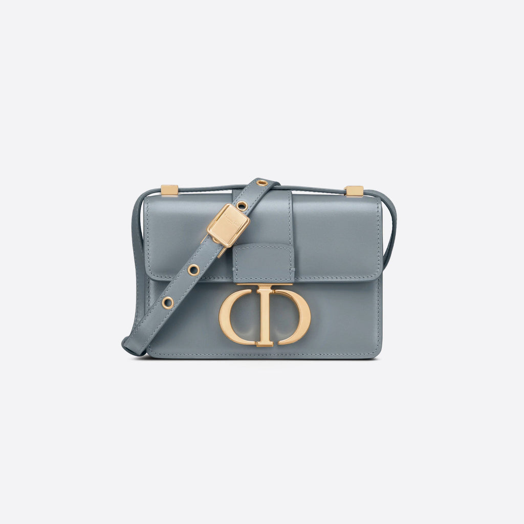 Dior - 30 Montaigne Micro Bag Blue-Gray Box Calfskin - Women