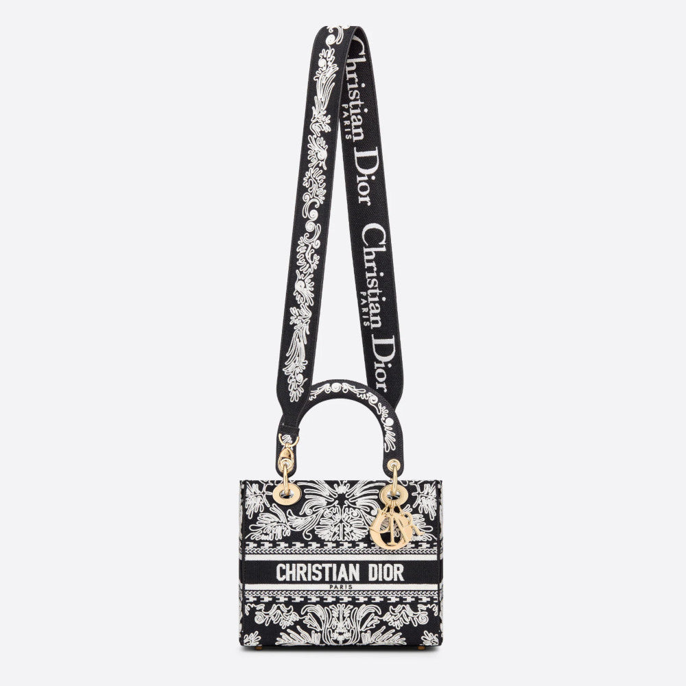 ☆ヴィンテージ☆DIOR☆ LADY D-LITE トートバッグ Christian Dior Toile de Jouy Lady D-Lite Bag Embroidered
