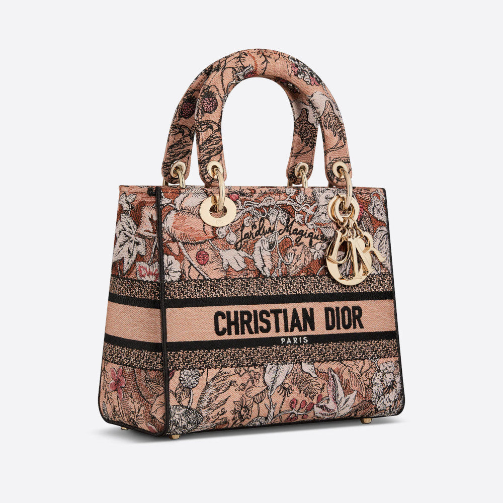 Dior MEDIUM LADY D-LITE BAG M0565ORZI_M973 – BORDER-GARA