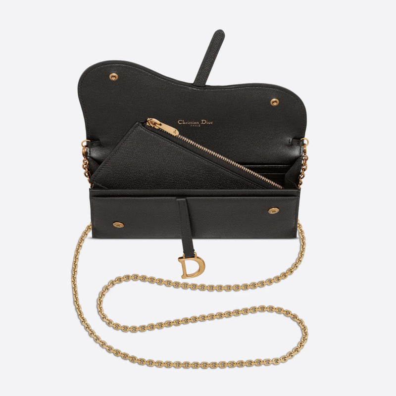 LONG SADDLE WALLET WITH CHAIN