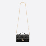 LADY DIOR TOP HANDLE CLUTCH