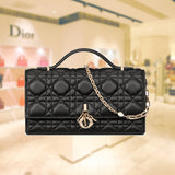 LADY DIOR TOP HANDLE CLUTCH