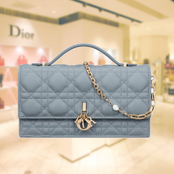 LADY DIOR TOP HANDLE CLUTCH