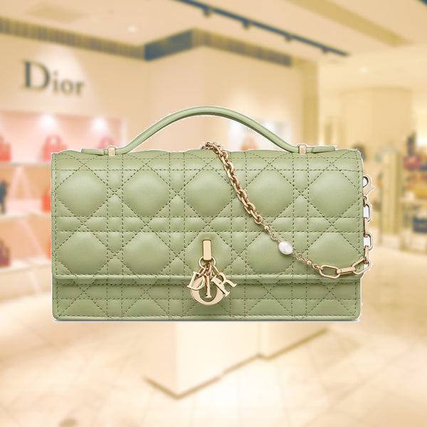 LADY DIOR TOP HANDLE CLUTCH