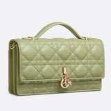 LADY DIOR TOP HANDLE CLUTCH