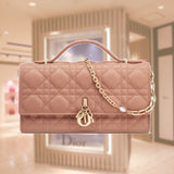 LADY DIOR TOP HANDLE CLUTCH