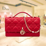 LADY DIOR TOP HANDLE CLUTCH