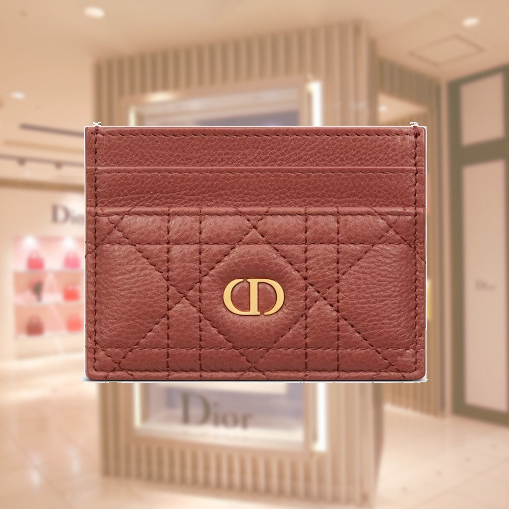 DIOR CARO FIVE-SLOT CARD HOLDER