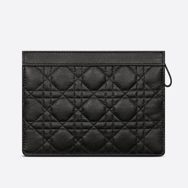 DIOR CARO ZIPPED POUCH WITH CHAIN