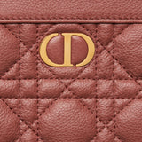 DIOR CARO ZIPPED POUCH WITH CHAIN