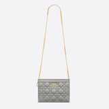 DIOR CARO ZIPPED POUCH WITH CHAIN