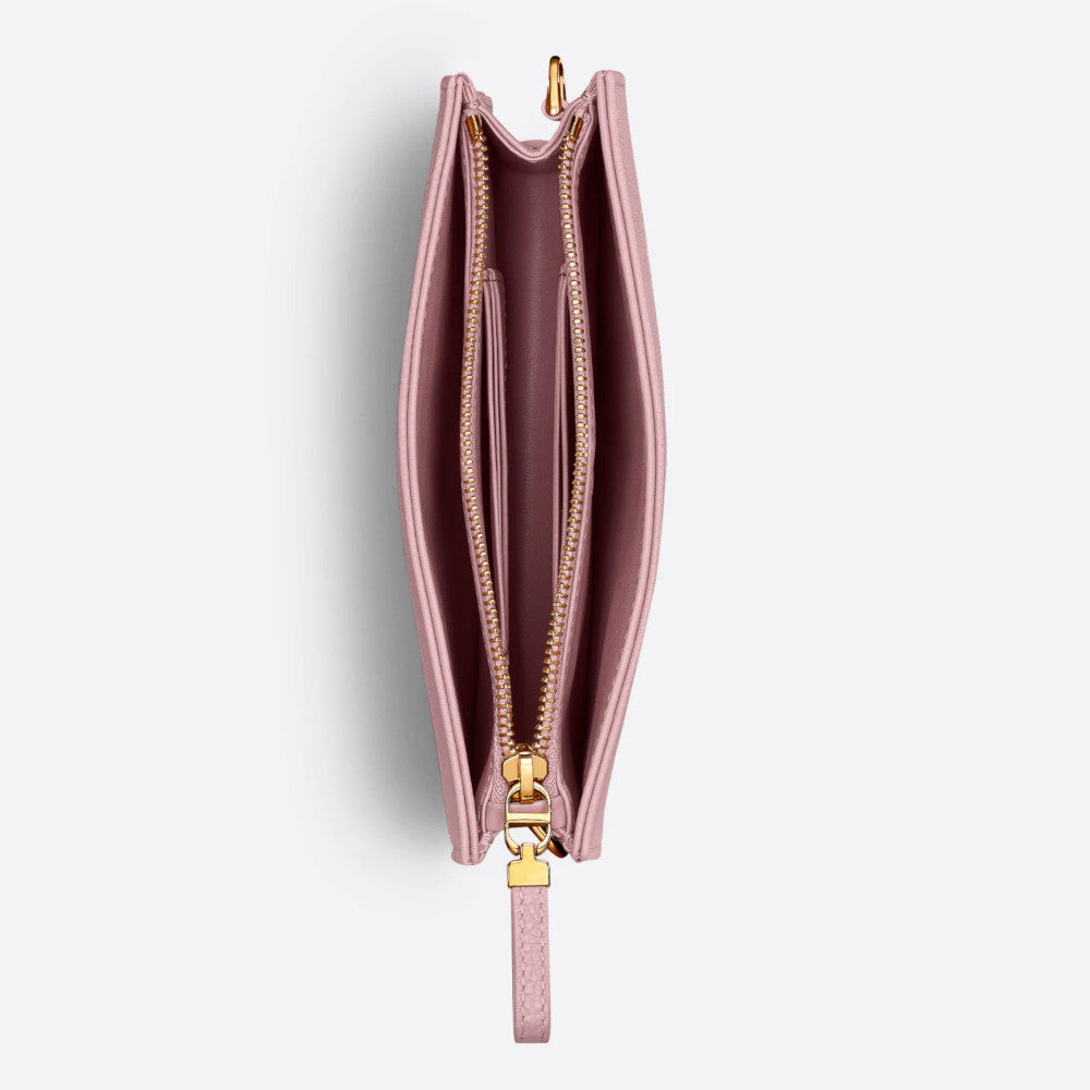 Dior DIOR CARO ZIPPED POUCH WITH CHAIN S5106UWHC_M77P