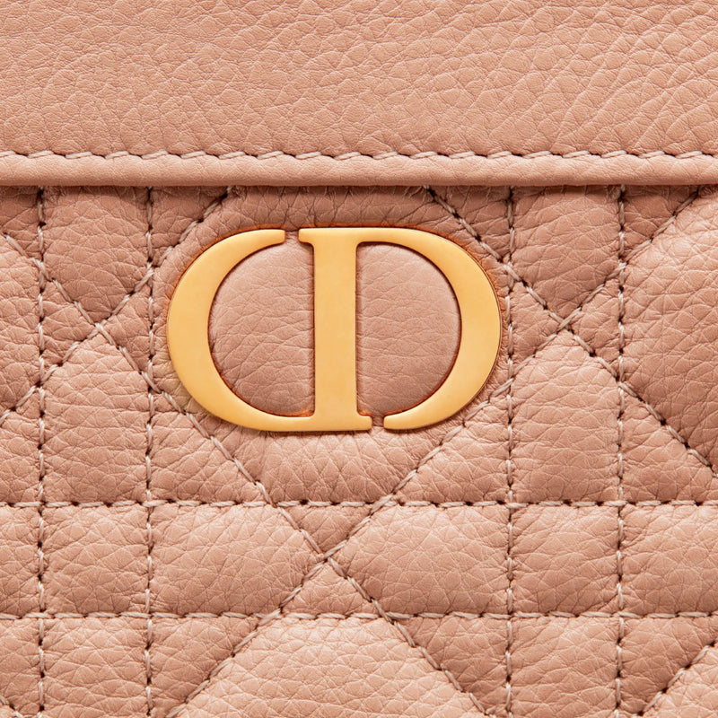 DIOR CARO ZIPPED POUCH WITH CHAIN