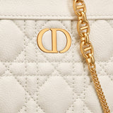 DIOR CARO ZIPPED POUCH WITH CHAIN