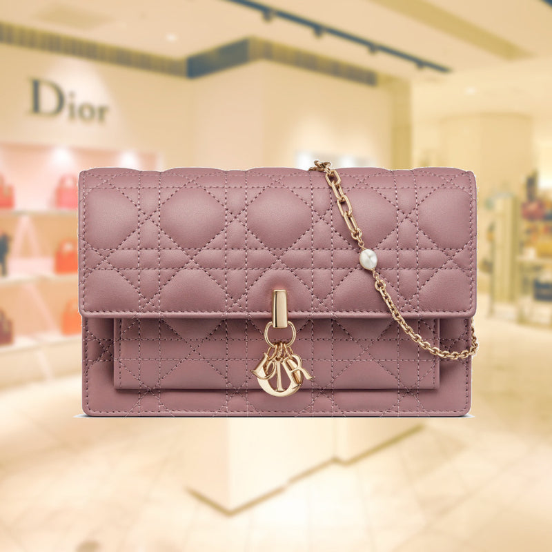 Dior Lady Dior Chain Pouch