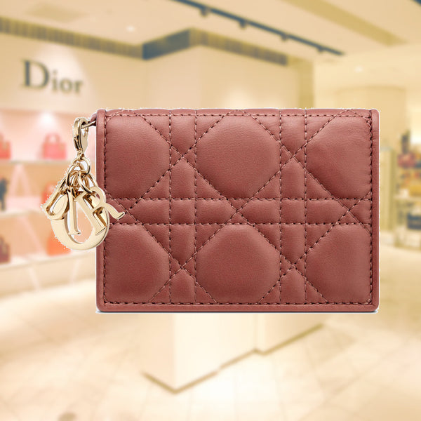 LADY DIOR FLAP CARD HOLDER