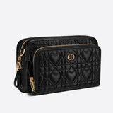 DIORAMOUR DIOR CARO DOUBLE CLUTCH