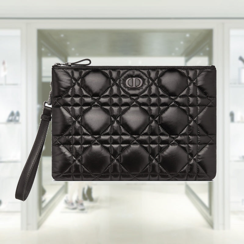 LARGE DIOR CARO DAILY CLUTCH