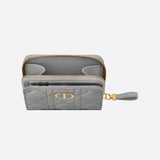 DIOR CARO COMPACT ZIPPED WALLET