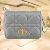 DIOR CARO COMPACT ZIPPED WALLET