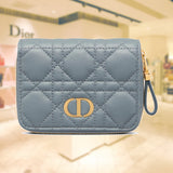 DIOR CARO COMPACT ZIPPED WALLET