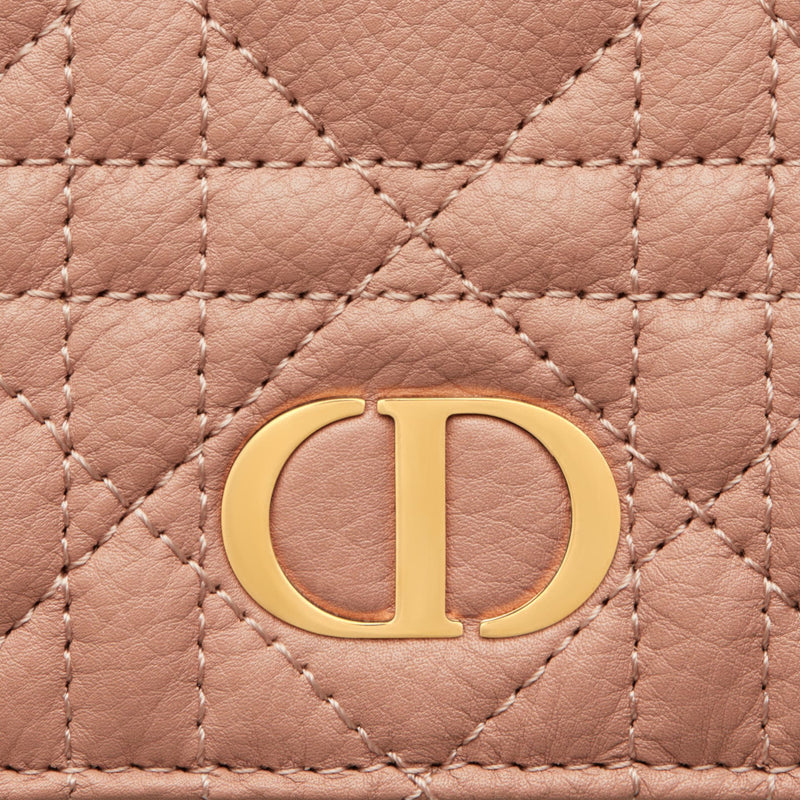 DIOR CARO COMPACT ZIPPED WALLET