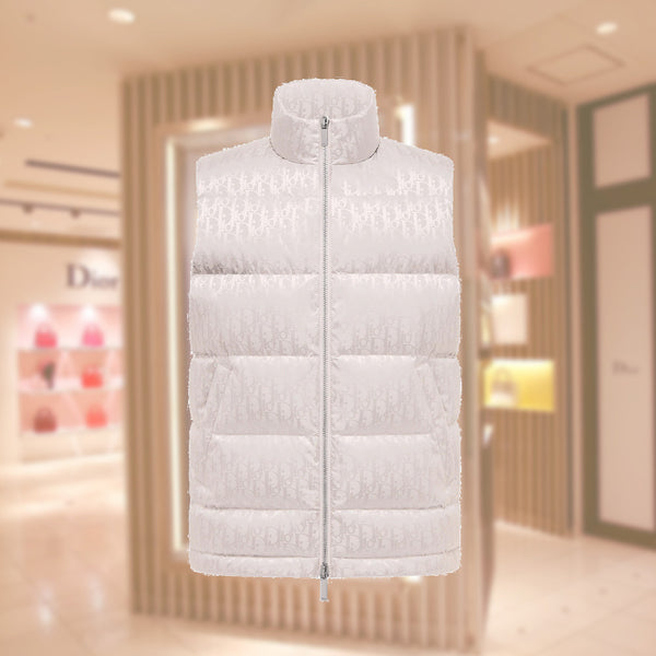 DIOR OBLIQUE SLEEVELESS DOWN JACKET