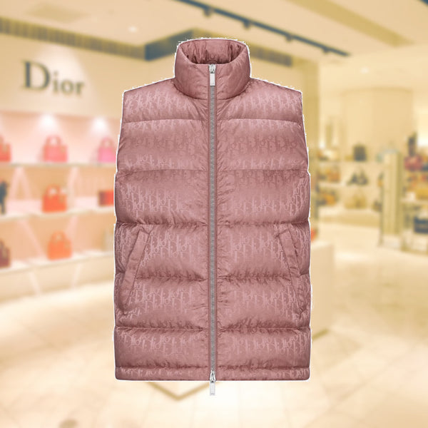 Dior oblique sleeveless down hot sale jacket