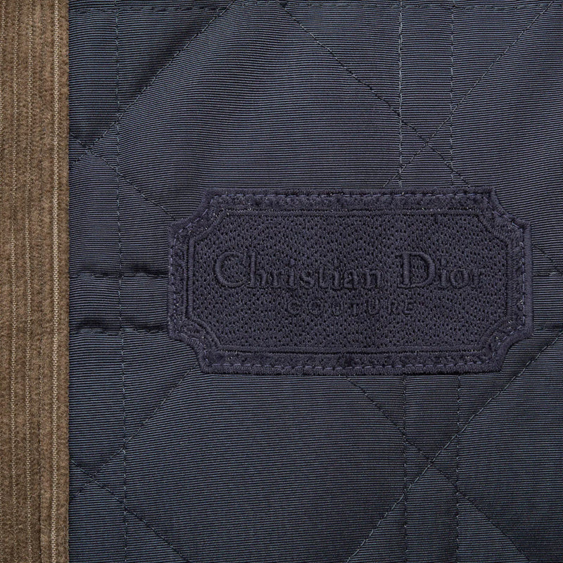 Christian Dior Couture Zipped Blouson Gray Cotton Denim